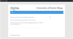 Desktop Screenshot of blogs.exeter.ac.uk