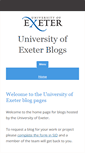 Mobile Screenshot of blogs.exeter.ac.uk