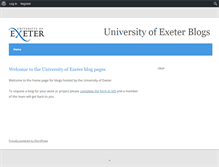 Tablet Screenshot of blogs.exeter.ac.uk