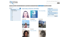 Desktop Screenshot of eprofile.exeter.ac.uk