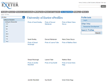 Tablet Screenshot of eprofile.exeter.ac.uk