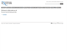 Tablet Screenshot of clubs.exeter.ac.uk