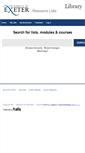 Mobile Screenshot of lists.exeter.ac.uk
