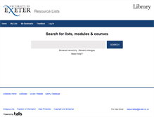 Tablet Screenshot of lists.exeter.ac.uk