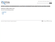 Tablet Screenshot of offices.exeter.ac.uk